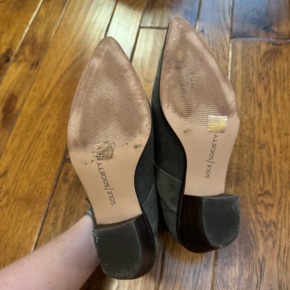 Sole society | faux suede pointed ankle boots | Sz 8 - Picture 11 of 11